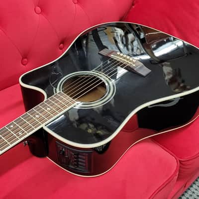 Takamine  EF341CE Acoustic Electric With Case  Black 1999 image 8