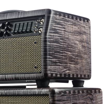 Mesa Boogie Mark 7 Head and 1x12 Open Back Cabinet Private Reserve Flame Maple - Charcoal Stain image 10