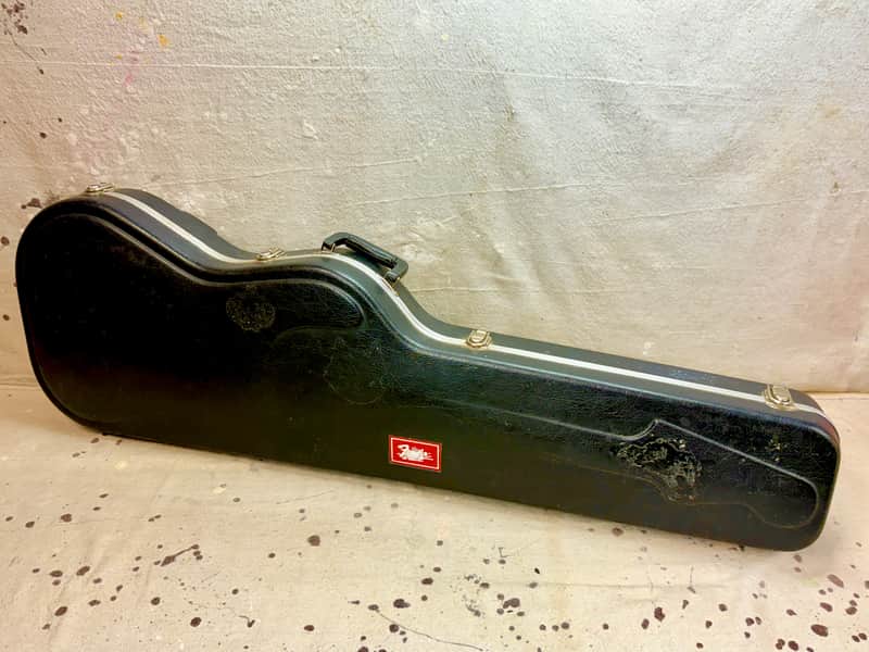 Fender Red Logo Bass Guitar Case 1990's - Black image 1