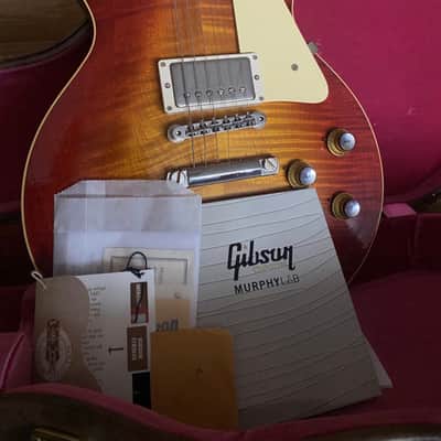 Gibson 1960 Les Paul Standard Reissue Ultra Light Aged 2023 Wide Tomato Burst image 2