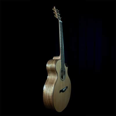 Knight SJ Concert Elite Koa and Cedar Handmade Guitar image 4