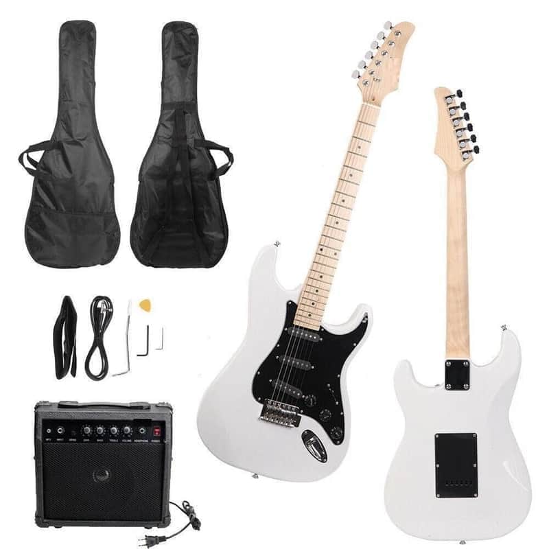 Basswood Electric Guitar 6 Strings Kit With 20W AMP image 1