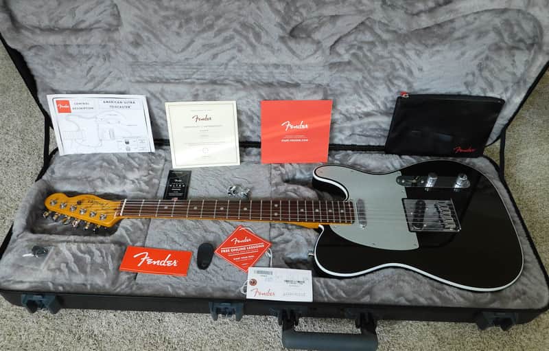 Fender American Ultra Telecaster Electric Guitar 2022 Texas Tea*Upgrades/Extras*