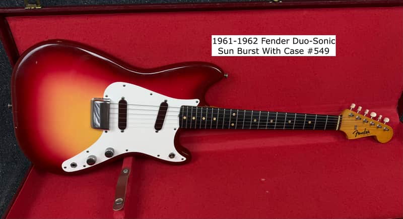 1961-1962 Fender Duo-Sonic SunBurst (#549) Original Vintage Finish/Body+Case image 1