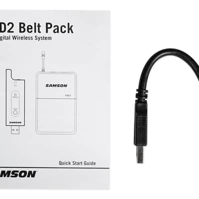 SAMSON Stage XPD2 USB Digital Wireless Beltpack Microphone System w/LM8 Lavalier image 4
