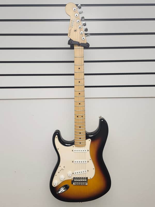 2006 Fender Stratocaster Standard Electric Guitar- Left Handed, Sunburst, Made in Mexico image 1