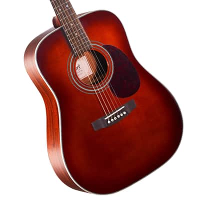Cort Earth Series Acoustic Dreadnought Guitar Earth 70 2020's - Brown image 3