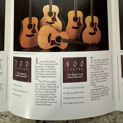 Taylor Price List & Catalog 1993 Dan Crary Koa 900 800 700 600 500 image 5