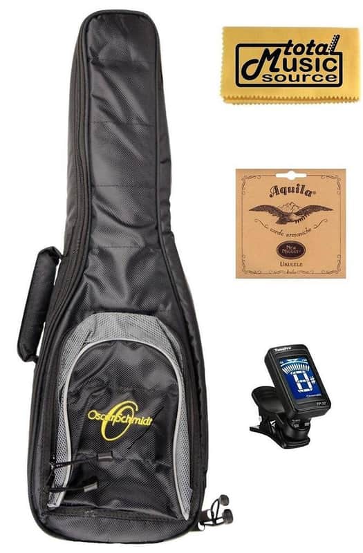 Oscar Schmidt Soprano Ukulele Accessory Bundle, OSC UKE SPACK image 1