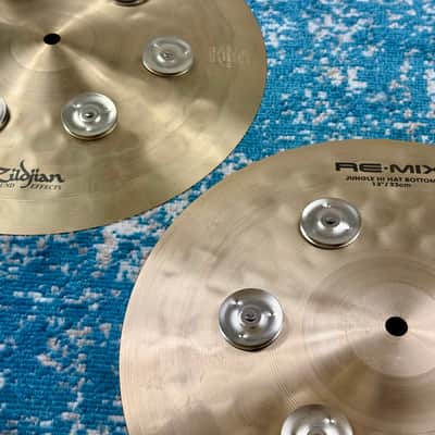INCREDIBLY CLEAN 13” REMIX JUNGLE Hihats 850g 1066g image 10