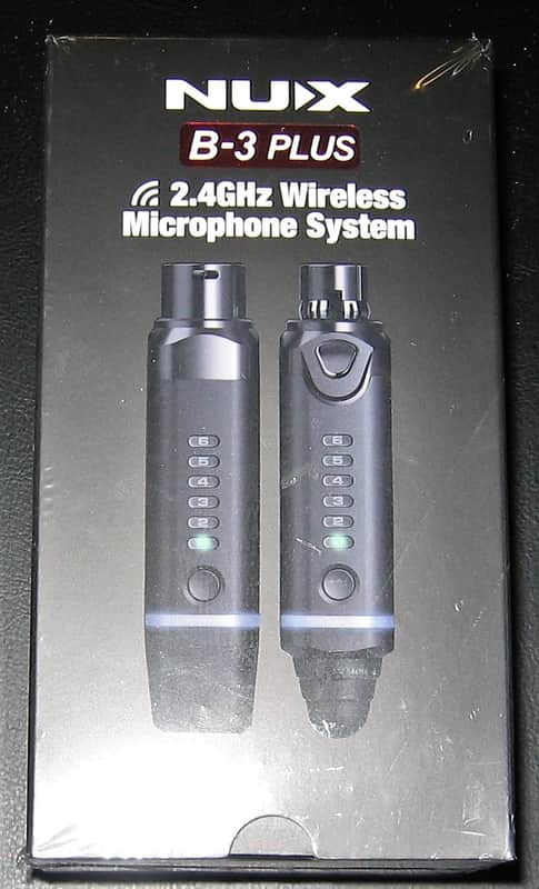 NuX B-3 PLUS Wireless Microphone System for wired Mics - Black image 1