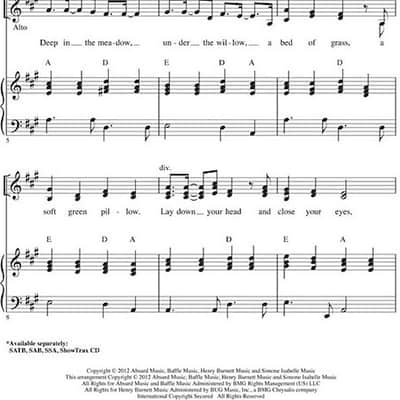 Deep in the Meadow (Lullaby) - (from The Hunger Games) image 1
