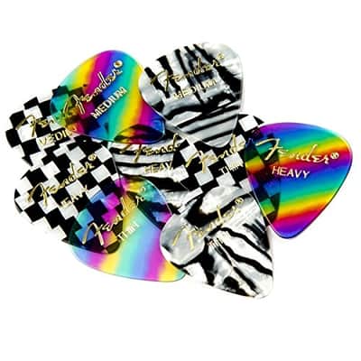 Fender 351 Shape Graphic Picks - Heavy (12-Pack) image 2