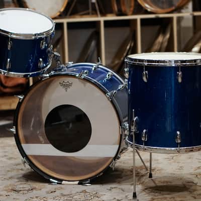 Slingerland 13/16/22" Gene Krupa Deluxe Outfit Drum Set - 1960s Sparkling Blue Pearl image 4