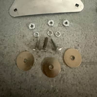 Vintage Camco Bass Drum Mounting Plates for Tom Holder with Hardware image 2