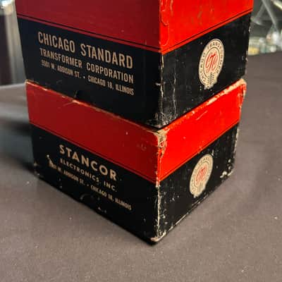NIB! One Pair of Rare and Original Chicago PSC-55 Power Transformers 1950s - Electrically identical to PCC-55 used in Vintage Pultec Tube EQs image 2