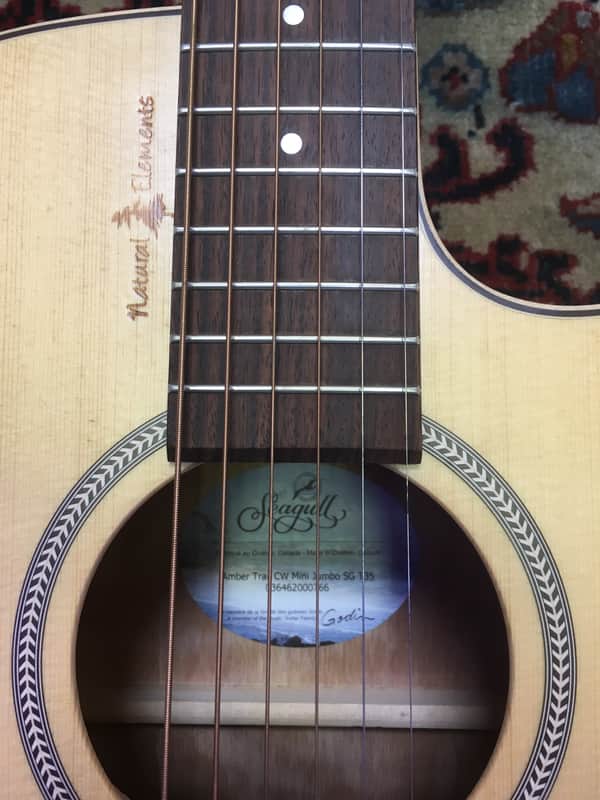 Seagull Natural Elements Amber Trail CW Mini Jumbo SG T35 Acoustic