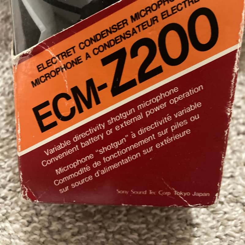 1980 s Sony ECM-Z200 Black