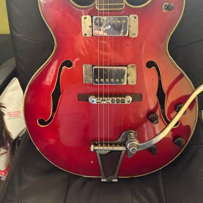 Epiphone EA-250 with Vibrato Tailpiece 1972 - 1974 - Cherry image 2