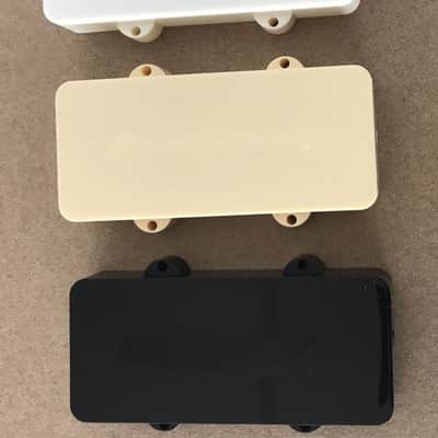 2PCS,Without holes,Jazzmaster Pickup Covers Aged White,Ivory,or Black - Aged White image 1