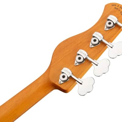 Sadowsky MetroExpress 21-Fret Vintage J/J Bass, Roasted Maple Fingerboard, 4-String - Solid Candy Apple Red Metallic High Polish image 8