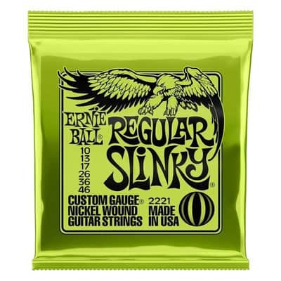 Ernie Ball 2221 Regular Slinky Electric Guitar Strings, .010 - .046 image 1
