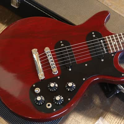1976 Gibson Melody Maker Electric Guitar Cherry Red + HSC image 2