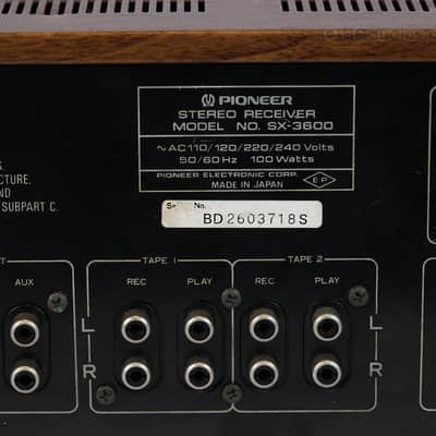 PIONEER SX-3600 Vintage Stereo Receiver – Restored – Fully Tested – 1-Year Warranty image 16