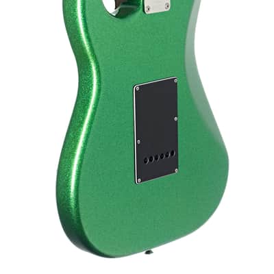 Tuttle Tuned S Green Sparkle Electric Guitar #680 image 8