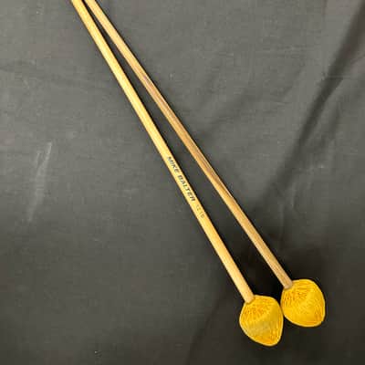 Mike Balter 121B Extra Hard Mallets, Birch, Yellow Polyester - VERY GOOD, 1 Shaft Replaced image 12