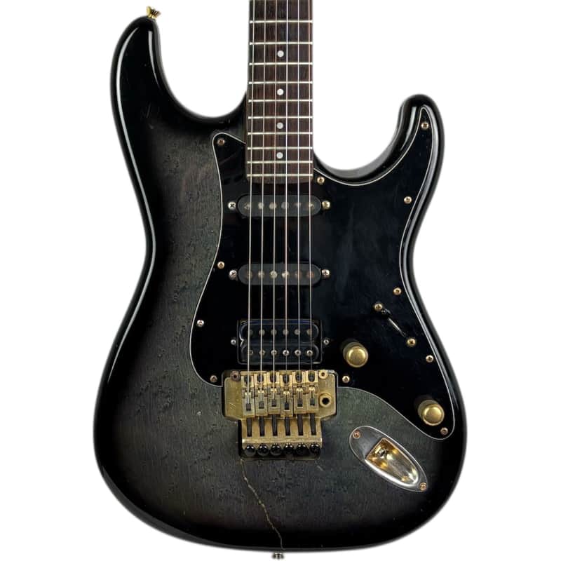 Fender Japan STR-80R Stratocaster 1986-1987 - Black Burst - Vintage image 1