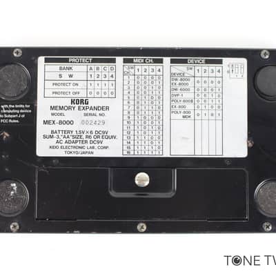 Korg MEX-8000 Memory Expander DW8000 EX8000 DW6000 DVP1 EX800 Poly800 ii AS-IS image 8