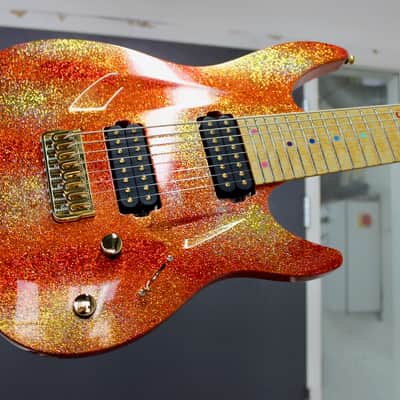 Aristides 080 - Limited Run Gold/Red Sparkle Madness - Bare Knuckle Pickups Juggernaut image 1