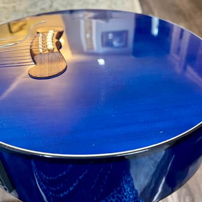 1998 Gibson EC-10 Standard Acoustic/ Electric Beale Street Blue Lacquer image 10