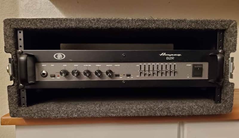 USA Made AMPEG B2R 350 Watt Bass Amp With 4-Space USA Grundorf Rack image 1