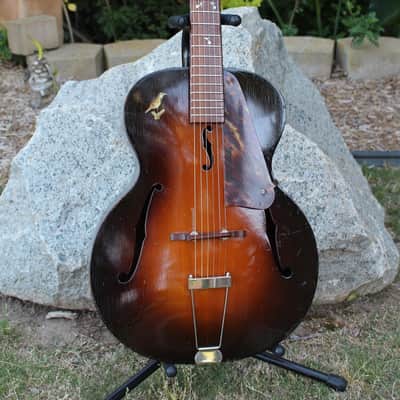 Stunning Stunning RARE Vintage 1930s/40s Lark Junior Acoustic Archtop Guitar Regal Kay Harmony NICE! image 1