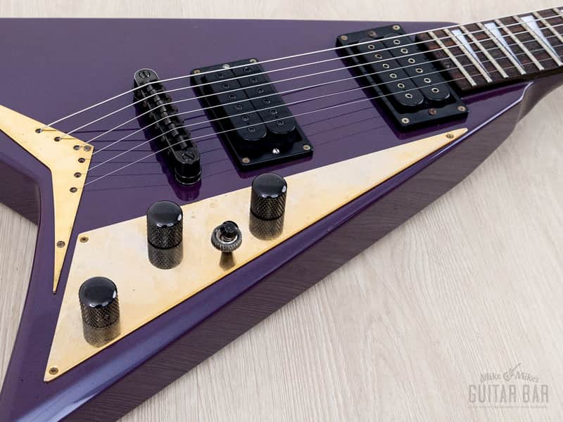 1993 Grover Jackson Randy Rhoads Standard V Blue Purple w/ | Reverb