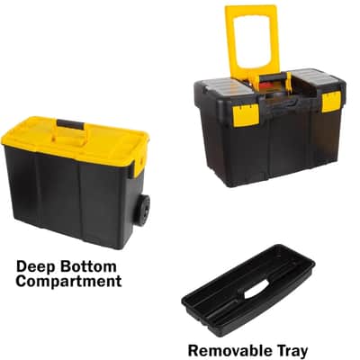 Mobile Studio Gear Vault – 2-in-1 Rolling Storage Chest for Producers & Musicians | Stackable Lockable Utility Box for Studio Gear, Cables, Mics & Controllers image 4