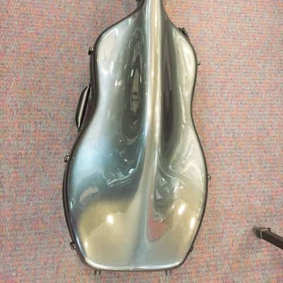 Celestini 4/4 Size 'Cello Contoured Case-Fiberglass Composite-Silver Sparkle-NEW image 1