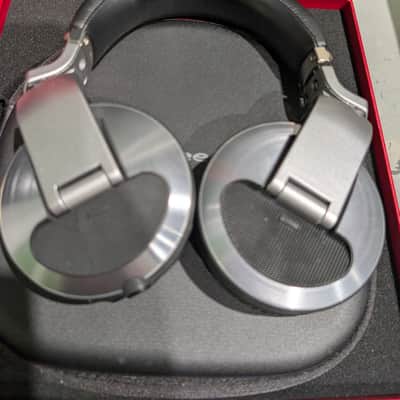 Pioneer HDJ-X10-S Flagship Professional Over-Ear DJ Headphones 2010s - Silver image 1