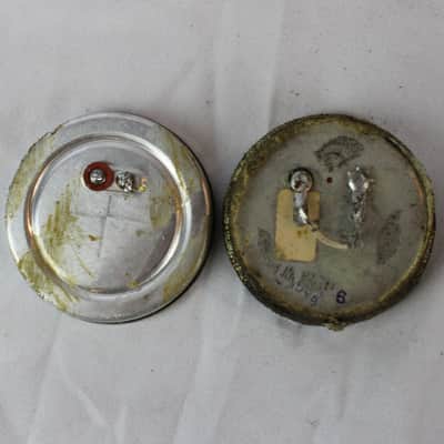 Accordion Part - Pair of Vintage Japanese Silver Dollar Microphones Various Brands (2) image 2