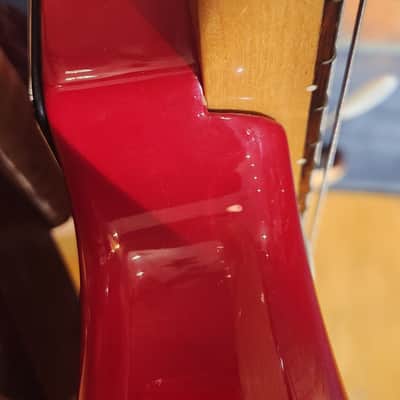 Vintage 1986 Squier MIJ Standard Stratocaster Rosewood Fretboard Torino Red w/ Fender USA OHSC image 10
