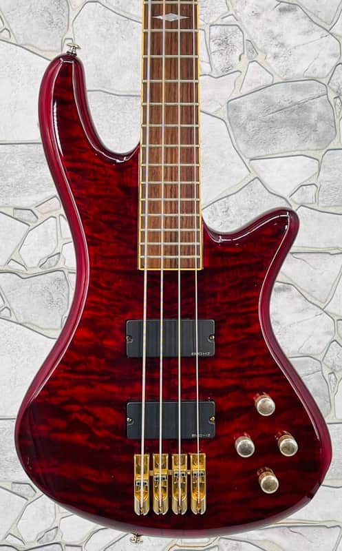 Schecter Diamond Series Elite 4 Bass Guitar with Hardshell Case in Excellent Condition image 1