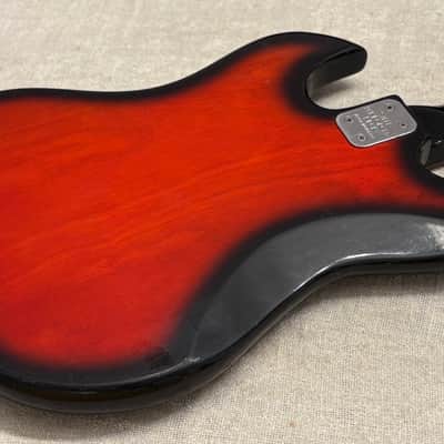 1960’s Lyle 26.5” Scale Baritone Electric Guitar Redburst MIJ Japan Conrad Burns Style RARE Model image 20