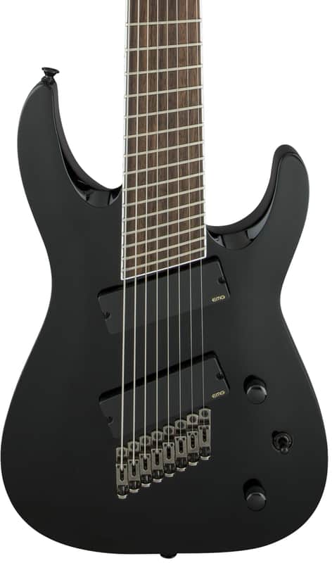 Jackson X Series Soloist Arch Top SLAT8 MS Electric Guitar. Laurel FB, Multi-Scale, Gloss Black image 1