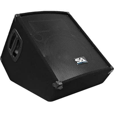 Powered 2-Way 12" Floor / Stage Monitor Wedge Style - Active 12 Inch Monitor image 2