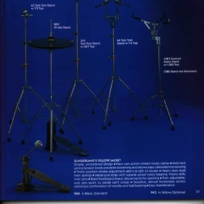 Slingerland SUPER Set-O-Matic Double Tom Drum Stand Mounts Holder Vintage #64/74 image 8