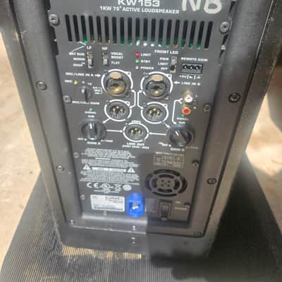 Pair of QSC KW153 3-Way 1000-Watt 15" Active Loudspeaker 2010s - Black image 2
