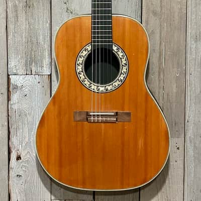 Rare Vintage 1970's Ovation USA 1124-4 Balladeer Acoustic Classical Guitar, image 2