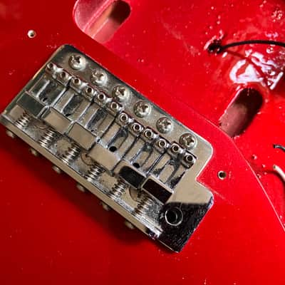 Squier Standard Stratocaster Guitar Body + Tremolo 2000 China Roadworn image 4